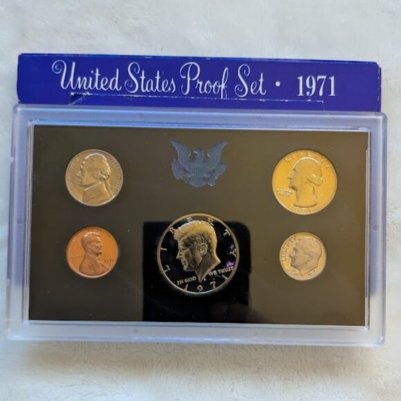 1971 UNITED STATES PROOF SET- UNCIRCULATED (54 YRS OLD) - Picture 1 of 4